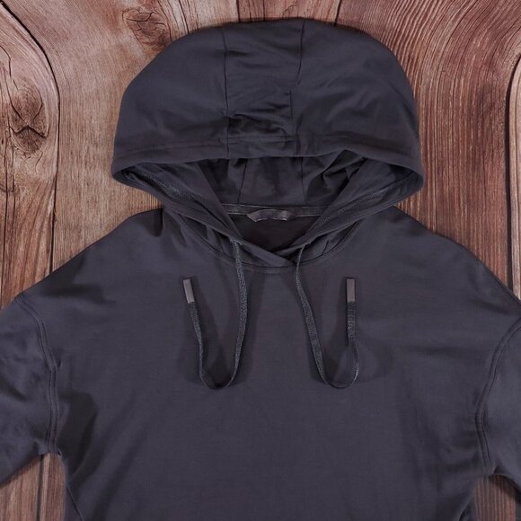 Lululemon Womens Size 4 Twisted & Tucked Pullover Dark Shadow Hooded W3AVHS - Picture 5 of 13